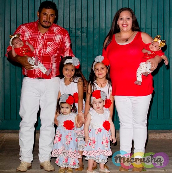 Агустина Игера и Хосе: многодетные родители 14 дочек