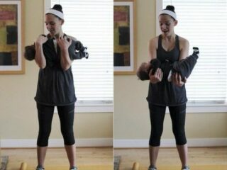 Фитнес: упражнения для мам с ребенком