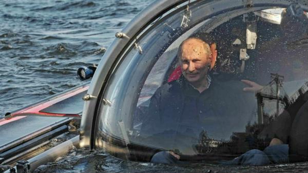 Путин погрузился на дно Финского залива
