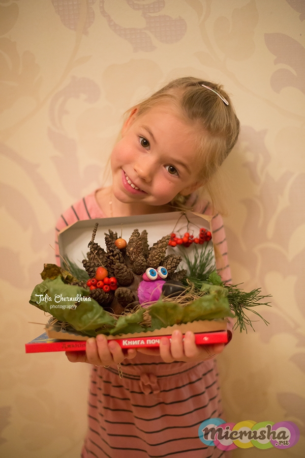 Осенняя поделка Ёжик – фото, как сделать самим.