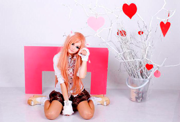 Девочка-кукла Настя Шпагина. Фото без макияжа и линз.