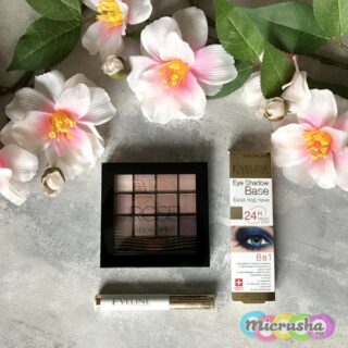 Румяна и хайлайтер Eveline. Свотчи, макияж.