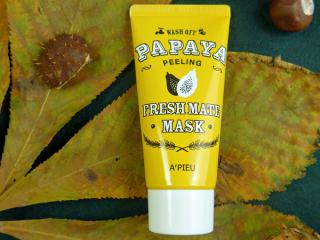 Маска-пилинг для лица с папайей A`PIEU «Fresh mate Papaya Peeling mask»