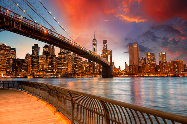 Нью-Йорк Brooklyn Bridge